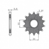 Звезда передняя Sunstar 37517