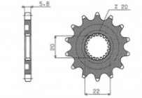 Звезда передняя Sunstar 38812
