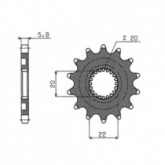 Звезда передняя Sunstar 38814