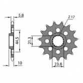 Звезда передняя Sunstar 3A314