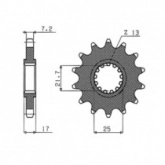Звезда передняя Sunstar 40716