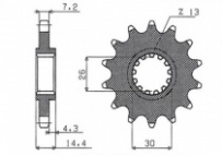 Звезда передняя Sunstar 41017