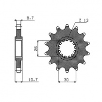 Звезда передняя Sunstar 51717