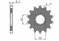 Звезда передняя Sunstar 52419