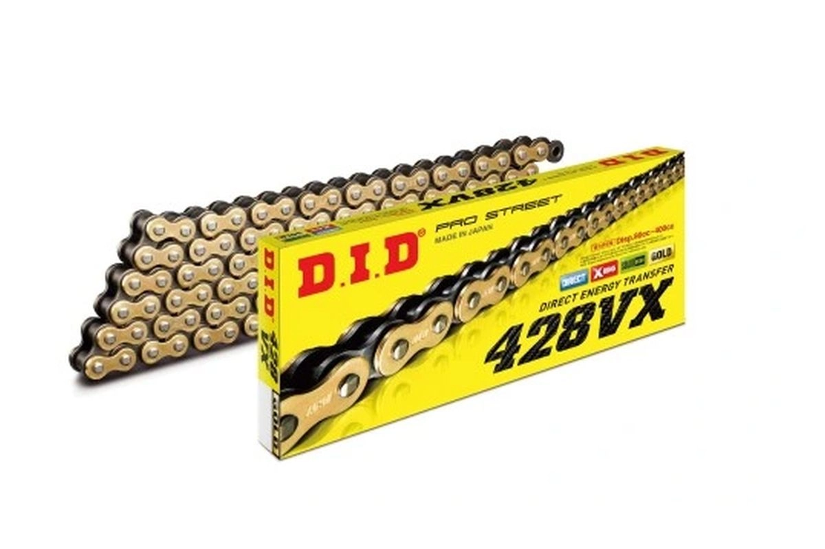 Ланцюг приводний DID 428 G&B VX/134ZB Gold/Black