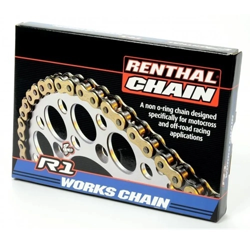 Ланцюг приводний Renthal 420 G&B R1/140L Gold/Black