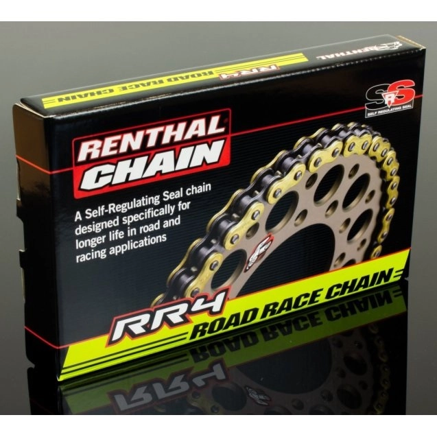 Ланцюг приводний Renthal 520 G&B RR4/120L Gold/Black
