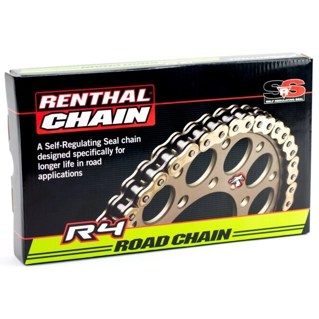 Ланцюг приводний Renthal 525 G&B R4/116L Gold/Black