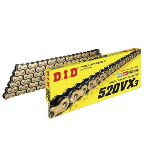 Ланцюг приводний DID 520 G&B VX3/112ZB Gold/Black