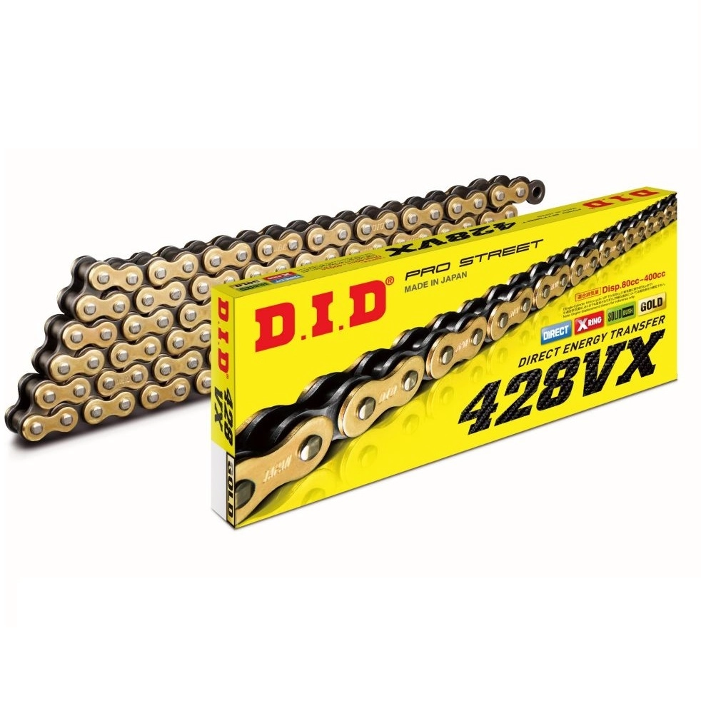 Ланцюг приводний DID 428 G&B VX/128 Gold/Black