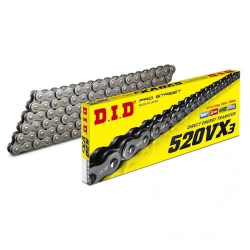 Ланцюг приводний DID 520 VX3/090 Silver