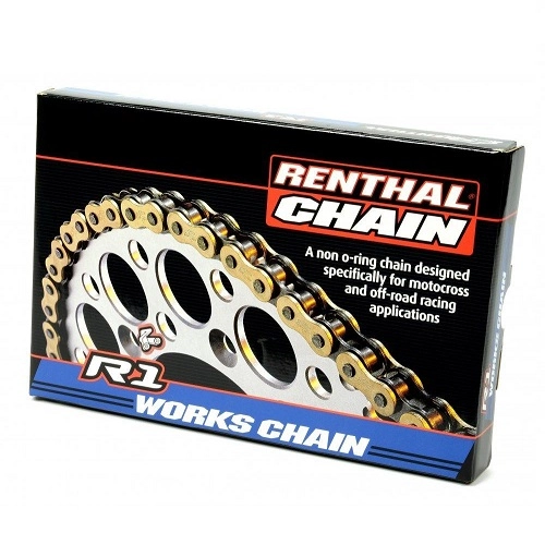 Ланцюг приводний Renthal 420 G&B R1/128 Gold/Black