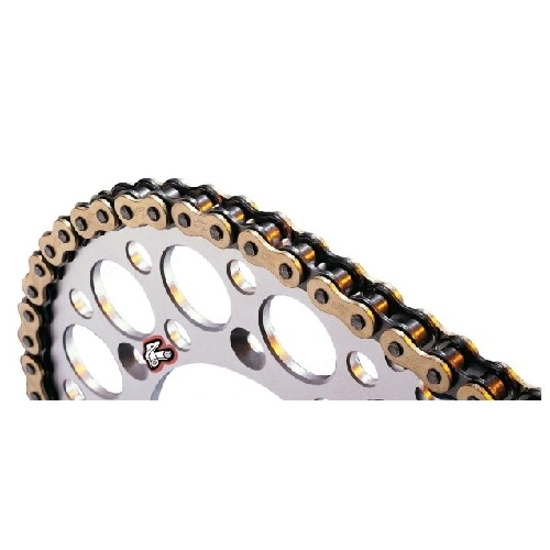 Цепь приводная Renthal 428 G&B R1/122 Gold/Black