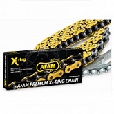 Цепь приводная Afam 520 G&B XRR3/124 Gold/Black