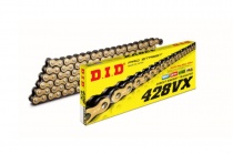 Цепь приводная DID 428 G&B VX/124ZB Gold/Black