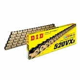 Цепь приводная DID 520 G&B ATV2/060 Gold/Black