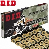 Цепь приводная DID 520 G&B ATV2/112FB Gold/Black