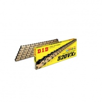 Цепь приводная DID 520 G&B VX3/122ZB Gold/Black