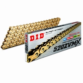 Цепь приводная DID 520 G&G ZVMX/112LE Gold