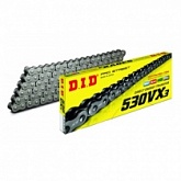 Цепь приводная DID 530 VX3/096 Silver