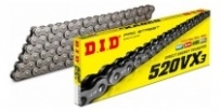 Цепь приводная DID 520 VX3/118 Silver
