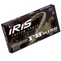 Цепь приводная Iris 520 G&B FB/118 Gold/Black