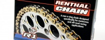 Цепь приводная Renthal 520 G&B R1/120 Gold/Black