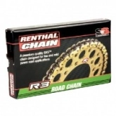 Цепь приводная Renthal 520 G&B R3-3/114 Gold/Black