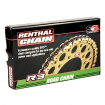 Цепь приводная Renthal 520 G&B R3-3/118L Gold/Black