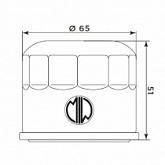 Фильтр масляный Meiwa B9125