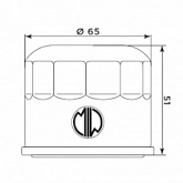 Фильтр масляный Meiwa B9125