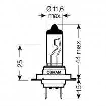 Лампа головного света Osram H7 12V 55W PX26d Halogen