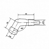 Наконечник свечи зажигания NGK YD05F SW