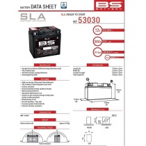 Аккумулятор BS 53030 FA 12V