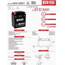 Аккумулятор BS BTX14AH (FA)