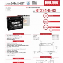 Аккумулятор BS BTX24HL-BS