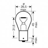 Лампа Osram 12V 21W BA15s