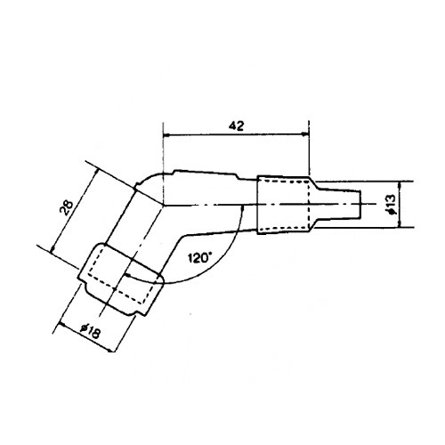 Наконечник свічки запалювання NGK YD05F SW