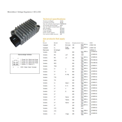 Регулятор напруги DZE REG 2383