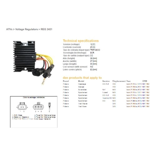 Регулятор напруги DZE REG 2421