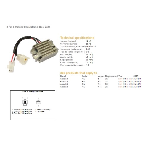 Регулятор напруги DZE REG 2435