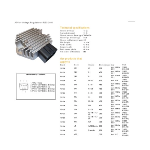 Регулятор напряжения DZE REG 2446