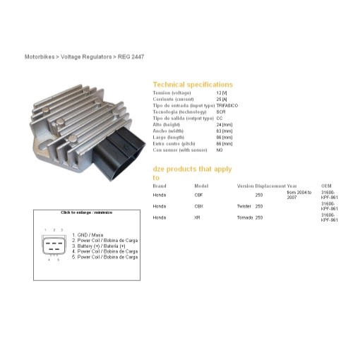 Регулятор напруги DZE REG 2447