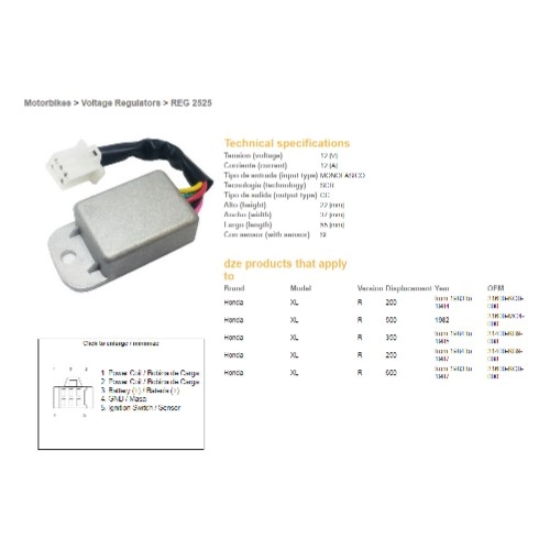 Регулятор напруги DZE REG 2525