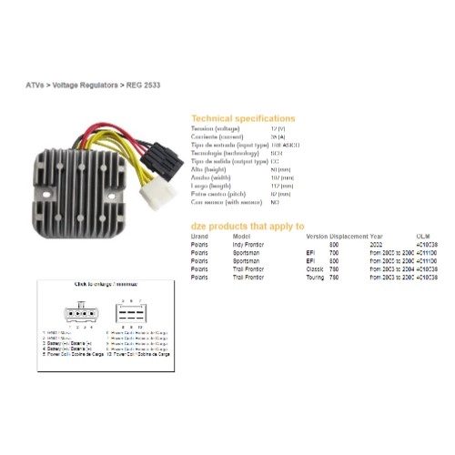 Регулятор напряжения DZE REG 2533