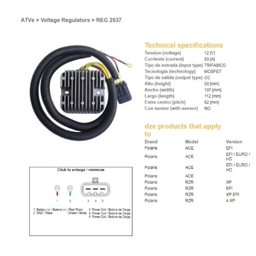 Регулятор напруги DZE REG 2537