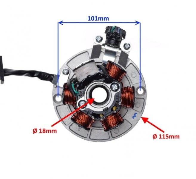 Статор генератора Motorace YX140