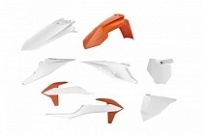 Комплект пластика Polisport 90912 Orange/White