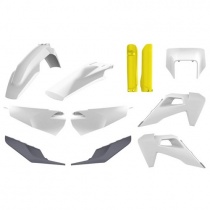 Комплект пластика Polisport 91124 White/Yellow