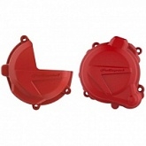 Комплект защиты крышки сцепления и генератора Polisport 91001 Red